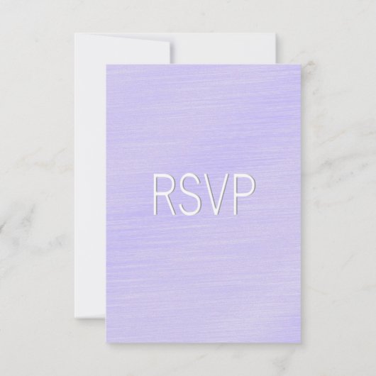 Jolie réponse de mariage Choix de menu Lavande (Dos)
