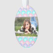 jolie rose aqua bleu pastel écailles de sirène (devant)