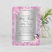 Jolie Rose Baby shower Invitation (Debout devant)