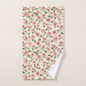 Jolie Rose Florale Rose (Serviette à main)