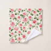 Jolie Rose Florale Rose (Gant de toilette)