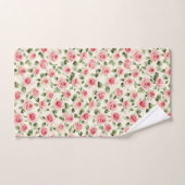 Jolie Rose Florale Rose (Serviette à main)