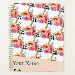 Jolie Rose Florale Rose Pâle Aquarelle Élégante