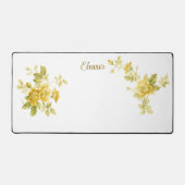 Jolie rose jaune d'or avec nom (Recto)