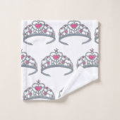 Jolie rose Princess Party Silver Tiara Crown (Gant de toilette)