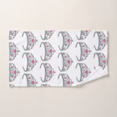 Jolie rose Princess Party Silver Tiara Crown (Serviette à main)