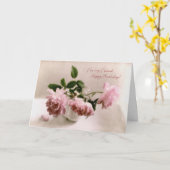 Jolie rose Roses carte d'anniversaire pour un ami (Fleur jaune)