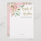 Jolie rose Roses | Carte Fête des mariées (Devant / Derrière)