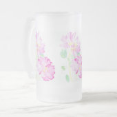 Jolie rose Roses Frosted Glass Mug (Devant gauche)