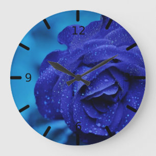 Jolie Rose violet grande horloge