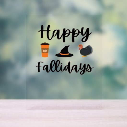 Jolie saison d'automne Joyeux Fallidays Thanksgivi (Neutre)