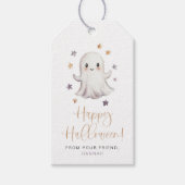 JOLIE Schattige Ghost Boho-sterren Happy Halloween Cadeaulabel (Voorkant)