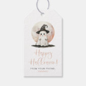 JOLIE Schattige Ghost Witch Pet Happy Halloween Tr Cadeaulabel (Voorkant)