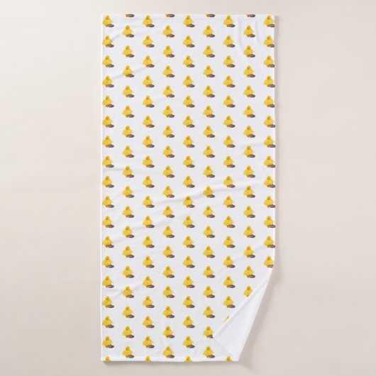 Jolie serviette de bain de canard jaune (Serviette de bain)