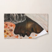 Jolie serviette de bain femme africaine (Serviette à main)