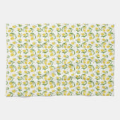 Jolie serviette de cuisine jaune citron (Horizontal)