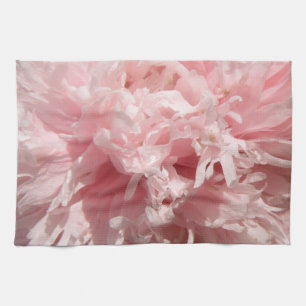 Jolie serviette de cuisine rose pâle