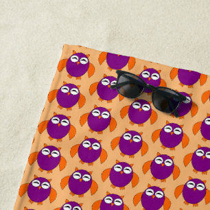 Jolie serviette de plage de Halloween Owl