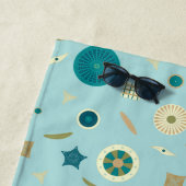 Jolie serviette de plage Diatomes (En situation)