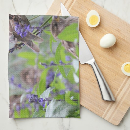 Jolie serviette de thé (Quart Plié)