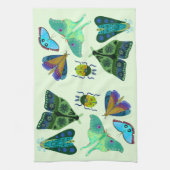 Jolie serviette de thé de cuisine papillon et papi (Vertical)