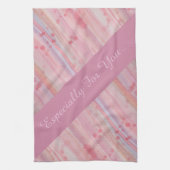 Jolie serviette de thé rose (Vertical)