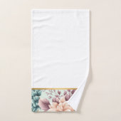 JOLIE SERVIETTES DE SALLE DE BAINS FLEURIE AU PRIN (Serviette à main)