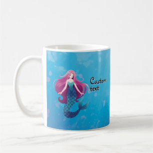 Jolie sirène de mer Mug personnalisée