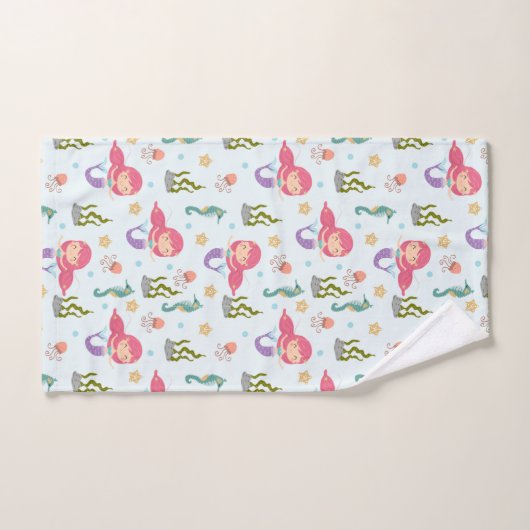 Jolie sirène pourpre (Serviette à main)