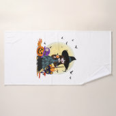 Jolie sorcière d'Halloween (Serviette de bain)