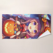 Jolie Sorcière d'Halloween Anime (Serviette de bain)