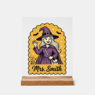 Jolie Sorcière Enseignante Mme Smith Vintage Hallo