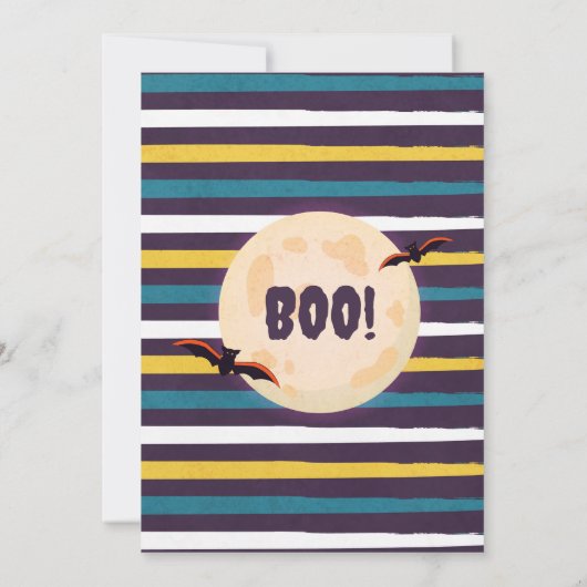 Jolie sorcière Ginger Halloween Invitation de la f (Dos)