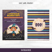 Jolie sorcière Ginger Halloween Invitation de la f