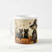 Jolie sorcière Halloween 15 Mug (Devant gauche)