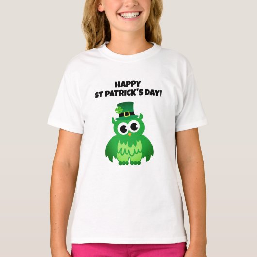 Jolie St Patrick's Day leprechaun T-shirt pour enf (Devant)