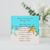 Jolie Starfish Summer Beach Invitation (Debout devant)