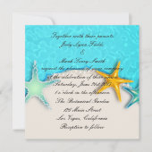 Jolie Starfish Summer Beach Invitation (Devant)