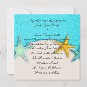 Jolie Starfish Summer Beach Invitation
