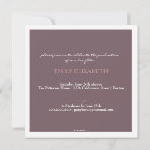 Jolie Swirl Photo Collage Invitation de diplôme (Dos)