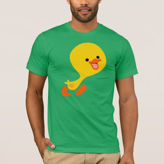 Jolie T-shirt Duckling Cartoon Walking (Devant)
