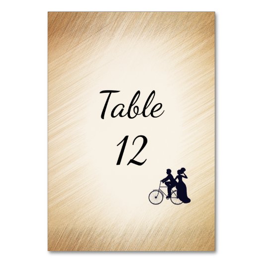 Jolie Table Numéro de Vélo Rustique (Par défaut)