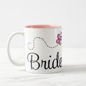 Jolie tasse de jeune mariée de mariage (Gauche)