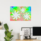 Jolie teeth coloré Sourire affiche dentaire (Bureau à domicile)