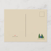 Jolie tente camping ajouter carte postale de voeux (Dos)