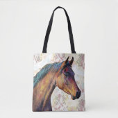 Jolie tête de cheval sur le Sac fourre-tout Motif (Devant)