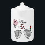 Jolie théière de hérissons<br><div class="desc">Jolie théière de hérissons. Si vous aimez ce design,  vous pouvez visiter mon magasin pour le voir sur d'autres produits dans Lovely Hedgehogs collection. Si vous voulez transférer ce design à d'autres produits,  je peux vous aider et le faire,  surtout pour vous</div>