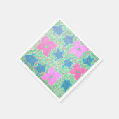 Jolie tortue de mer et serviettes en papier de fle (Coin)