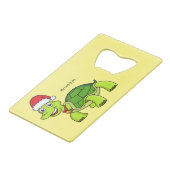 Jolie tortue en chapeau de Père Noël (Devant Angle)