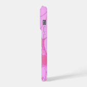 Jolie Tulipe rose florale avec Monogram Feminine (Côté gauche)